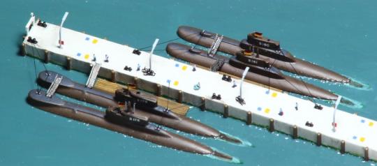 Deutsche U-Boote Typ 205mod und 206A 