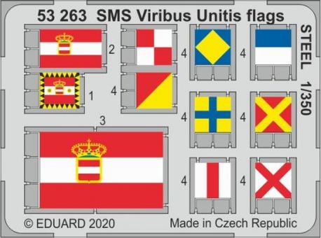 SMS Viribus Unitis - flags steel painted  