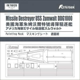 Missile Destroyer USS Zumwalt DDG1000 painting mask 