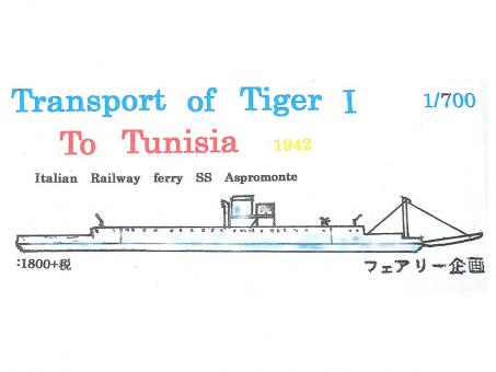 Transport of Tiger I to Tunisia - Italian Railway Ferry SS Aspromonte 