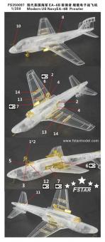 Modern US Navy EA-6B Prowler Upgrade Set (for 6 set) for Trumpeter 