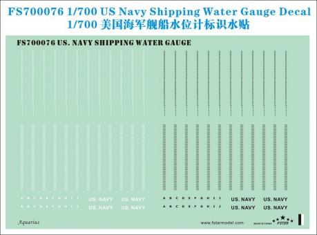 US Navy Shipping Water Gauge Decal 