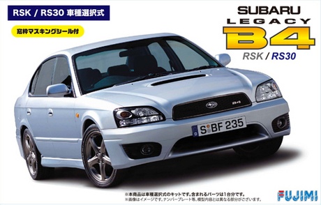 1/24 Subaru Legacy B4 RSK/RS30 with Window Frame Masking Stickers 