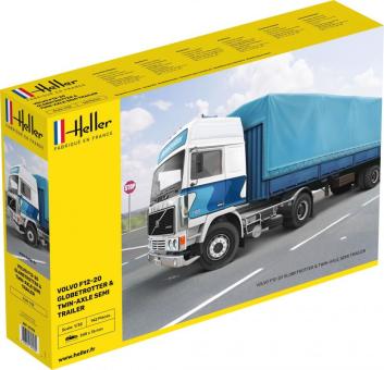 Volvo F12-20 Globetrotter & twin-axle semi trailer 
