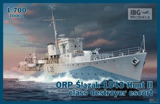 ORP Slazak 1943 Hunt II class destroyer escort 