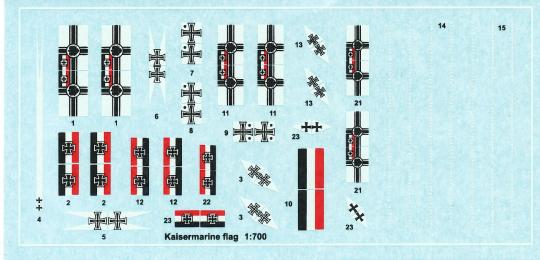 Kaisermarine Flaggen 1:700 