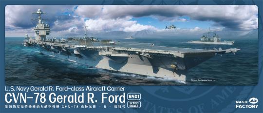Vorbestellung April: 1/700 U.S. Navy Aircraft Carrier- USS Gerald R. Ford CVN-78 