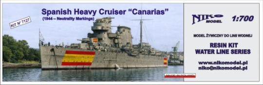 1/700 Spanish Heavy Cruiser Canarias, 1944 