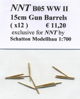 15cm Gun Barrels(x12)WWII 