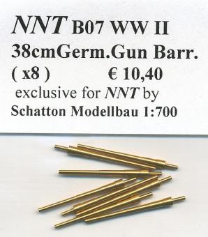 38cm Gun Barrels WWII (x8) 