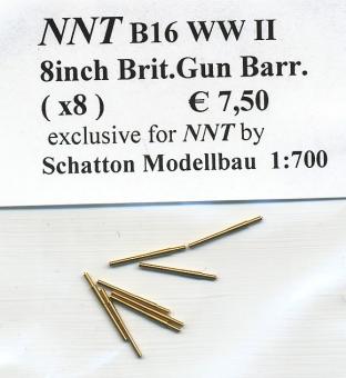 8inch Brit. Gun Barrels (x8) 