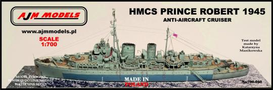 HMCS Prince Robert 1945 Anti-Aircraft Cruiser 