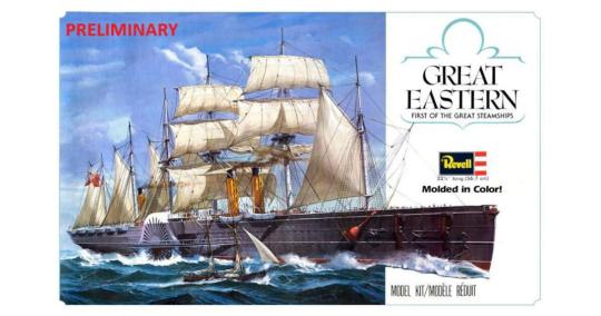 1/388 SS Great Eastern, British Sailing Steamship, 1860  
