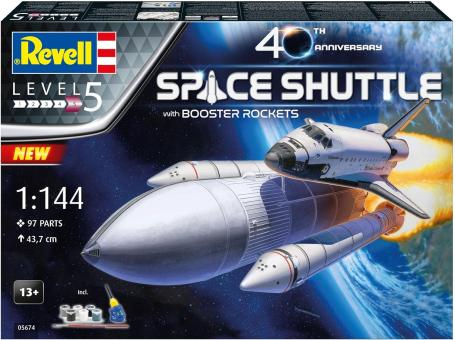 1/144 Geschenkset 40 Jahre NASA Space Shuttle with Booster Rockets 
