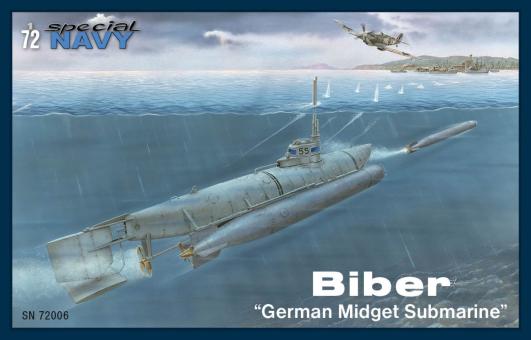 1/72 Biber german Midget Submarine 