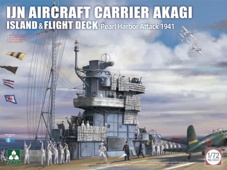 1/72 IJN Aircraft Carrier Akagi Island & Flight Deck (Pearl Harbor Attack 1941) 