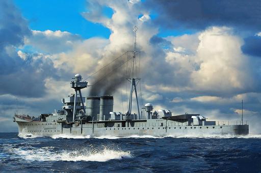 British Light Cruiser HMS Calcutta 