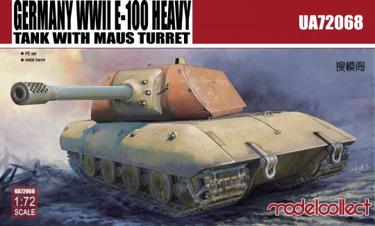 German WWII E-100 Heavy Tank with Mouse Turret 