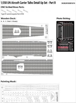 IJN Aircraft Carrier Taiho Detail Up Set - Part B 