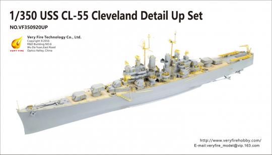 USS Cleveland CL-55 US Navy Light Cruiser Detail UP Set 
