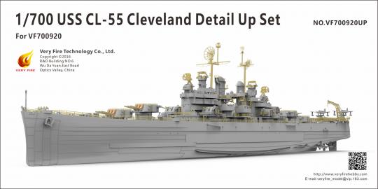 USS Cleveland CL-55 US Navy Light Cruiser Detail Up Set 