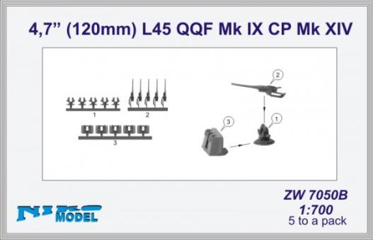 4,7" (120mm) L45 QQF Mk IX CP Mk XIV (x5) 