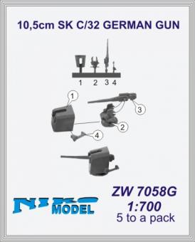 10,5cm SK C/32 German Gun (x5) 