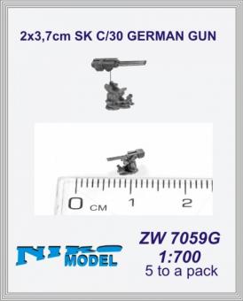 Twin 3,7cm SK C/30 German Gun (x5) 