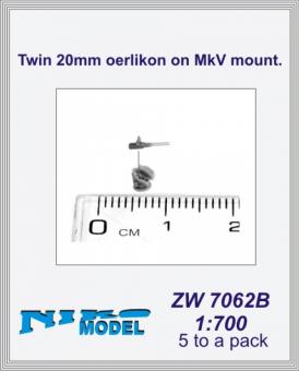 Twin 20mm Oerlikon on Mk V mount (x5) 