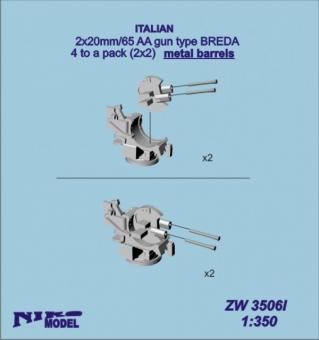 Italian 2x20mm/65 AA gun type Breda (x4) 