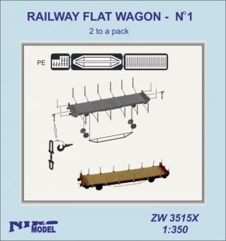 Railway Flat Wagon No.1 (x2) 