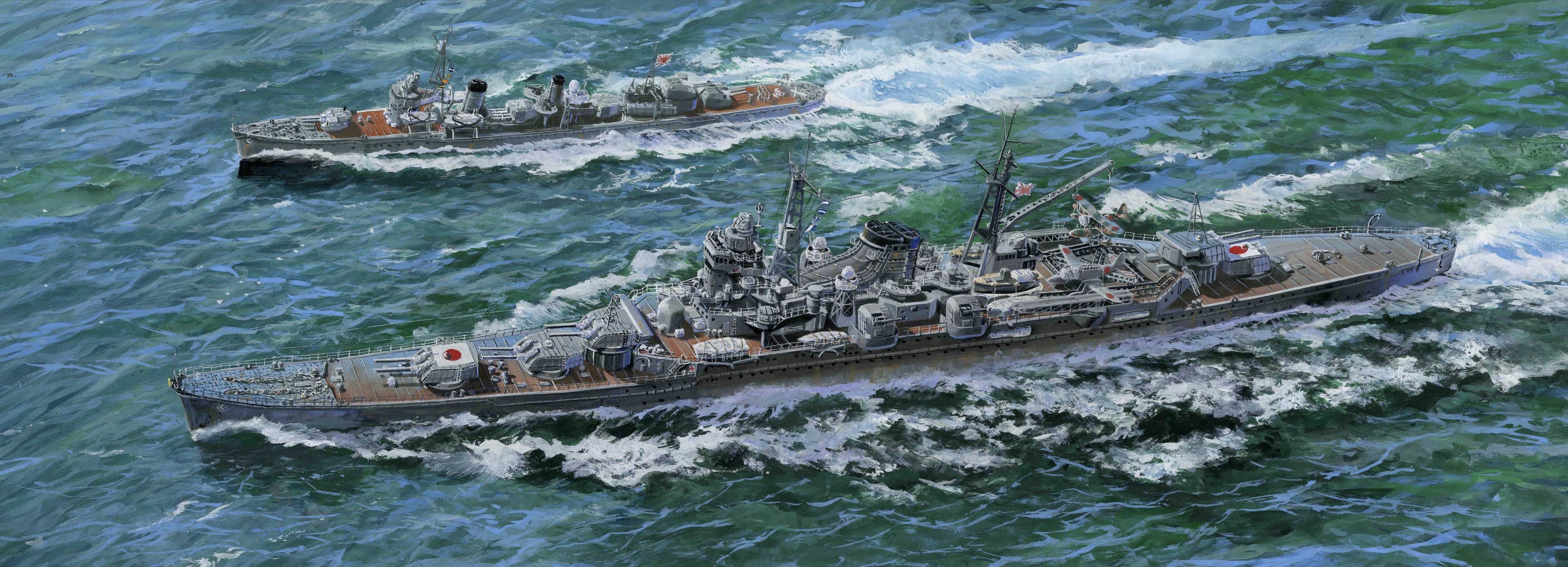 Mikuma 1942 Japan Battleship WW2 1:1100 DeAgostini Military T32 