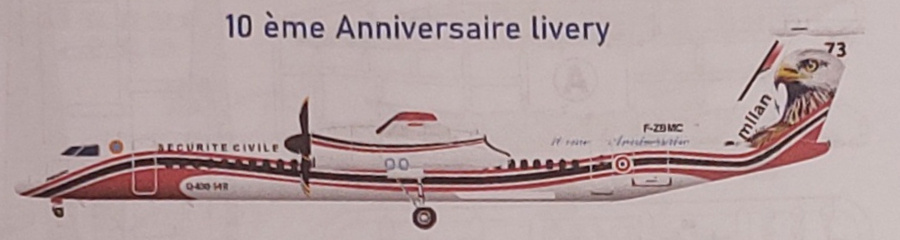 Maquette Avion Dash 8Q400-AT Airtanker AMP 144011 - Échelle 1/144, Neuf